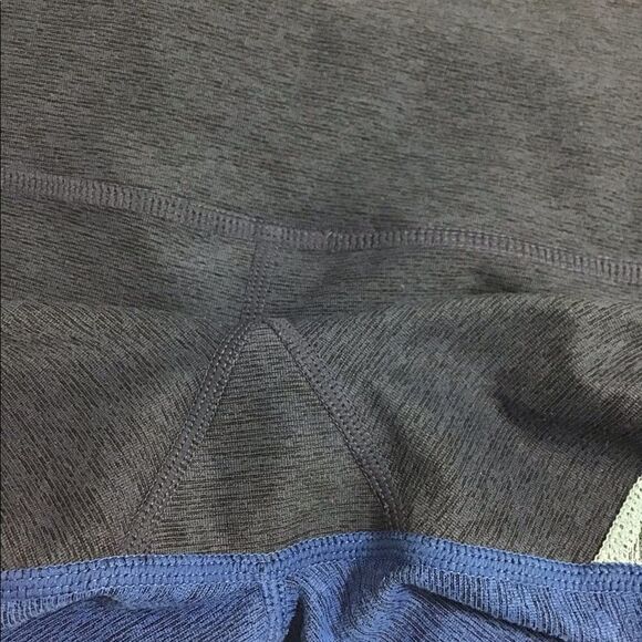 Outdoor Voices Blue Color Block Cropped Leggings Good Condition Size Small - Picture 4 of 7